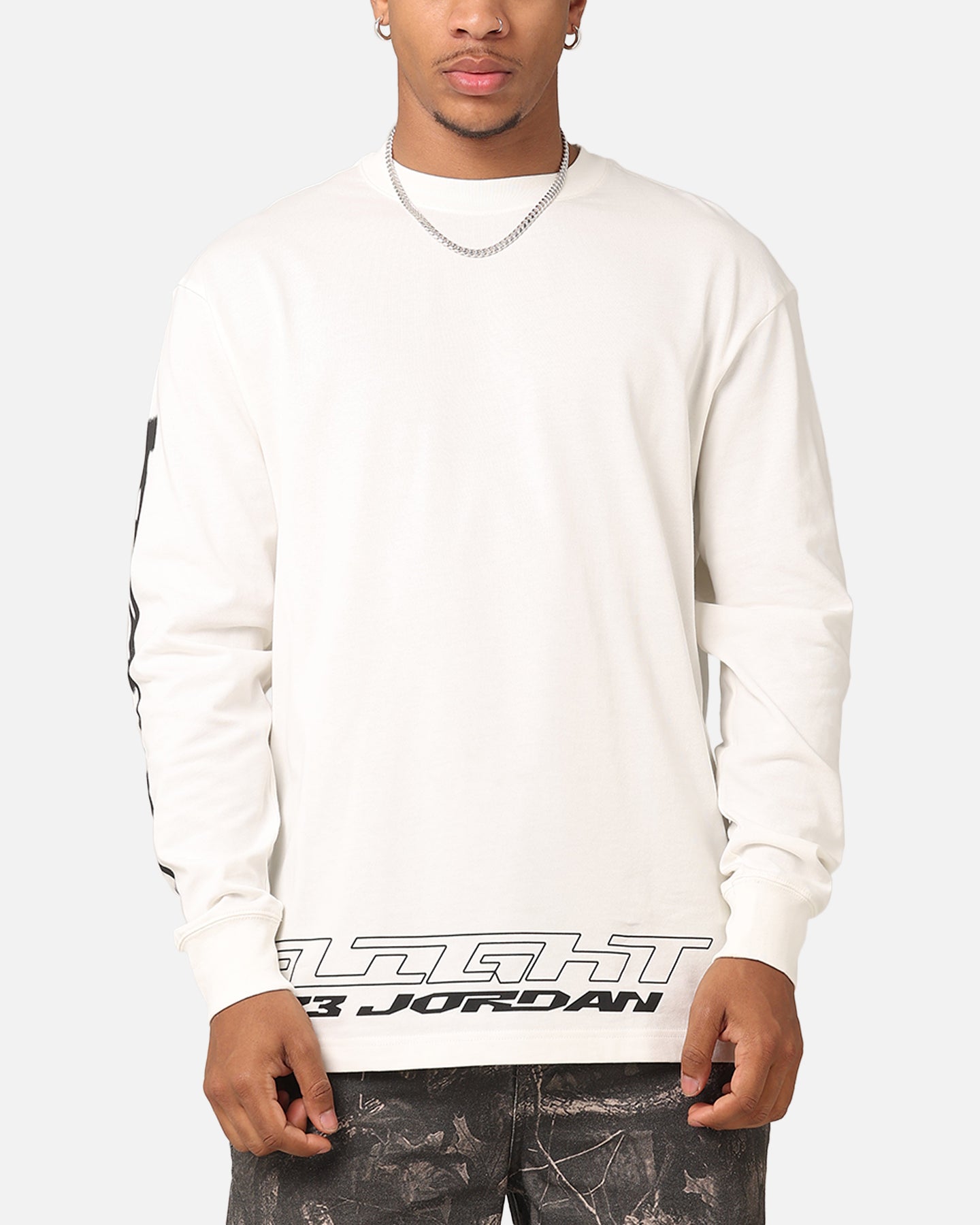 Jordan Jumpman MVP 85 Long Sleeve Crewneck T-Shirt Sail/Black、mySite、zt4zffjzw