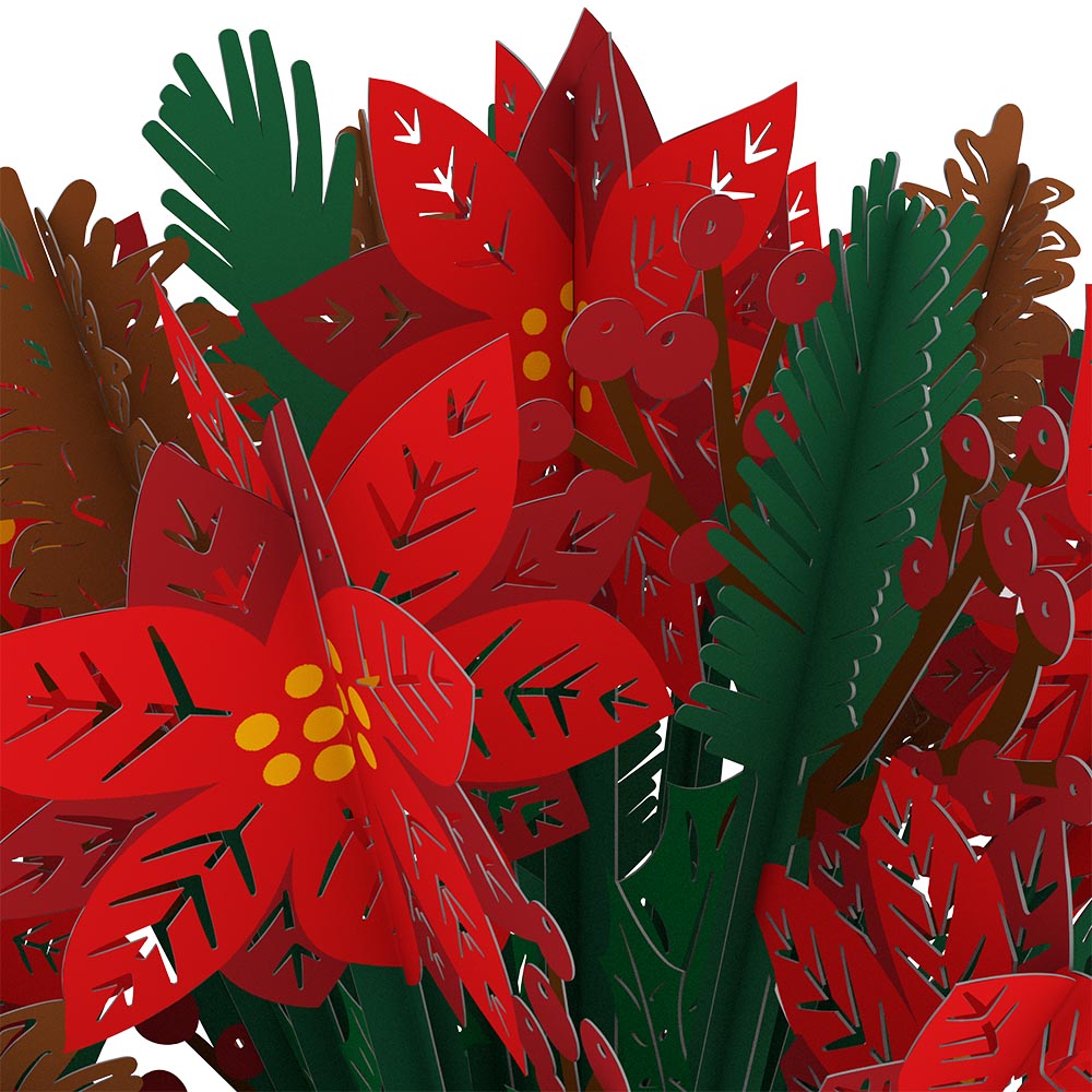 Christmas Poinsettia Bouquet、mySite、solidvoid