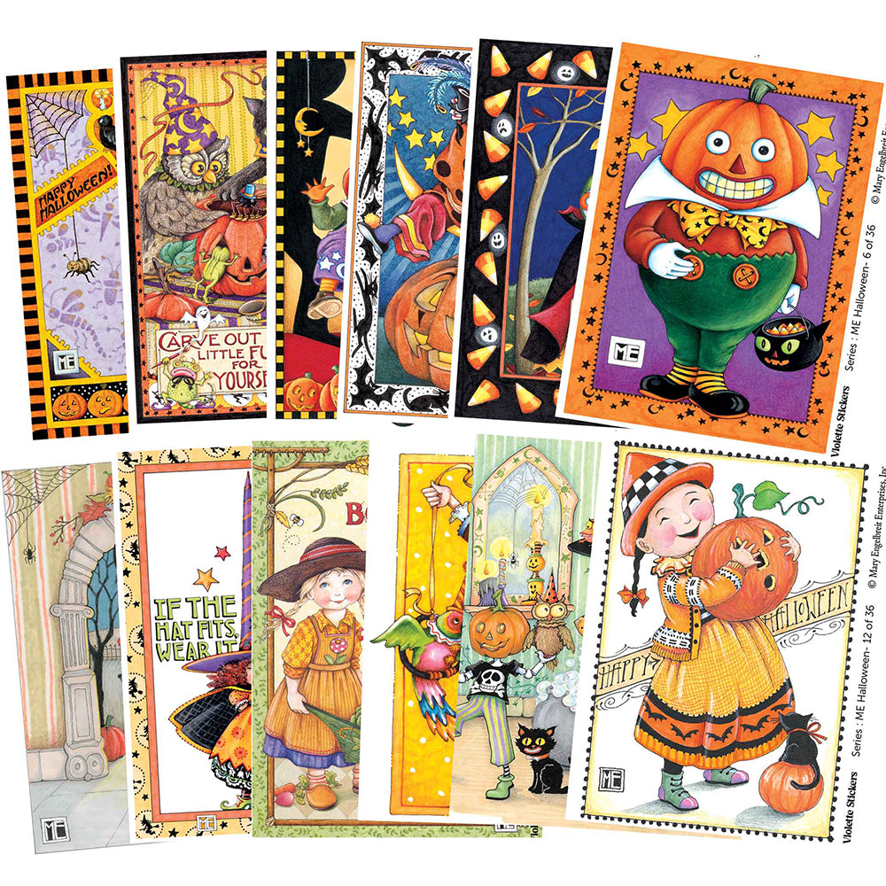  Mary Engelbreit's Halloween Girl Vinyl Sticker Decals Tin、mySite、ghnorth