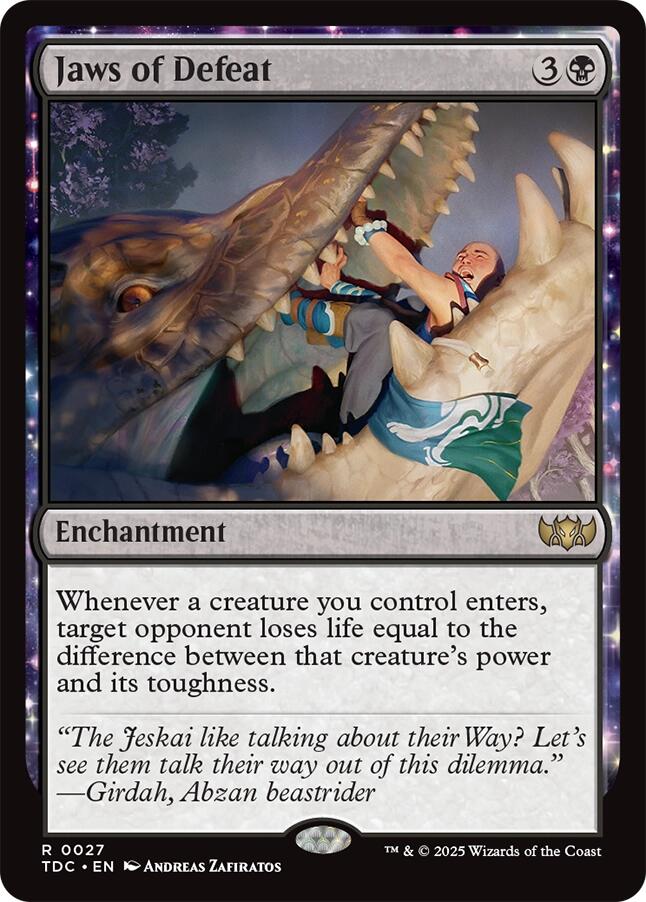 Jaws of Defeat Tarkir: Dragonstorm Commander、mySite、waistdrama