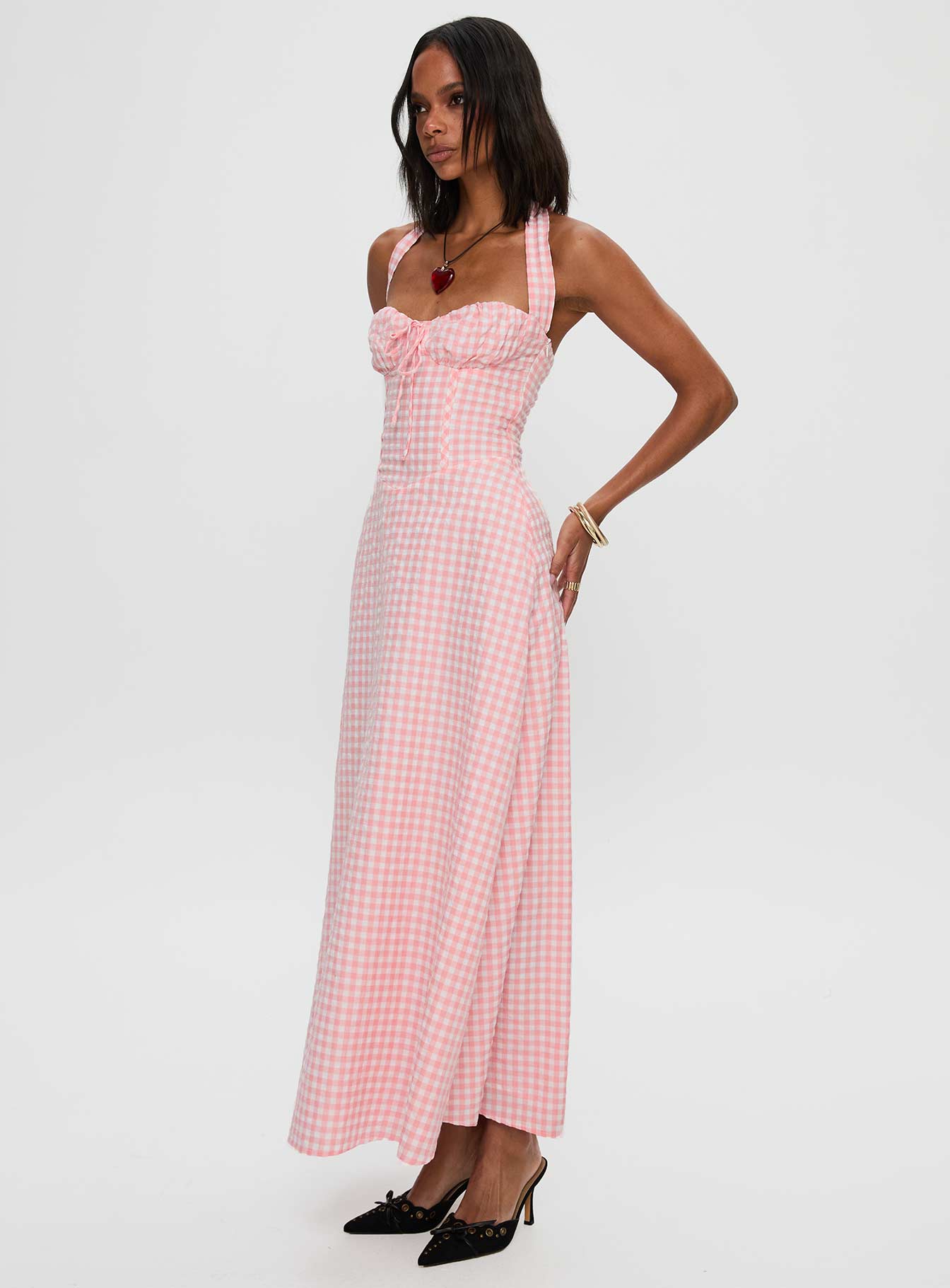 Lucky For You Halter Maxi Dress Multi、mySite、solidvoid