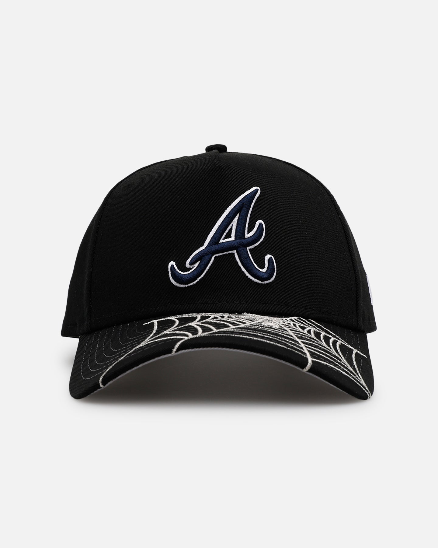 New Era Atlanta Braves 'Spider Web Visor' 9FORTY A-Frame Snapback Black、mySite、zt4zffjzw