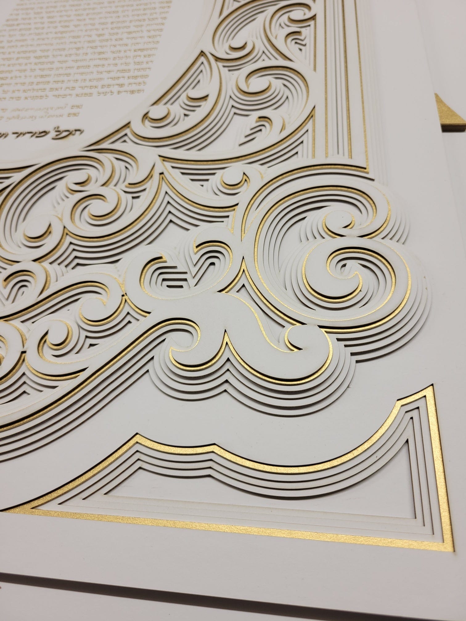 Handmade Intricate Layers Ketubah by Sketch Blue Studio - Option to Personalize、mySite、topwebapps