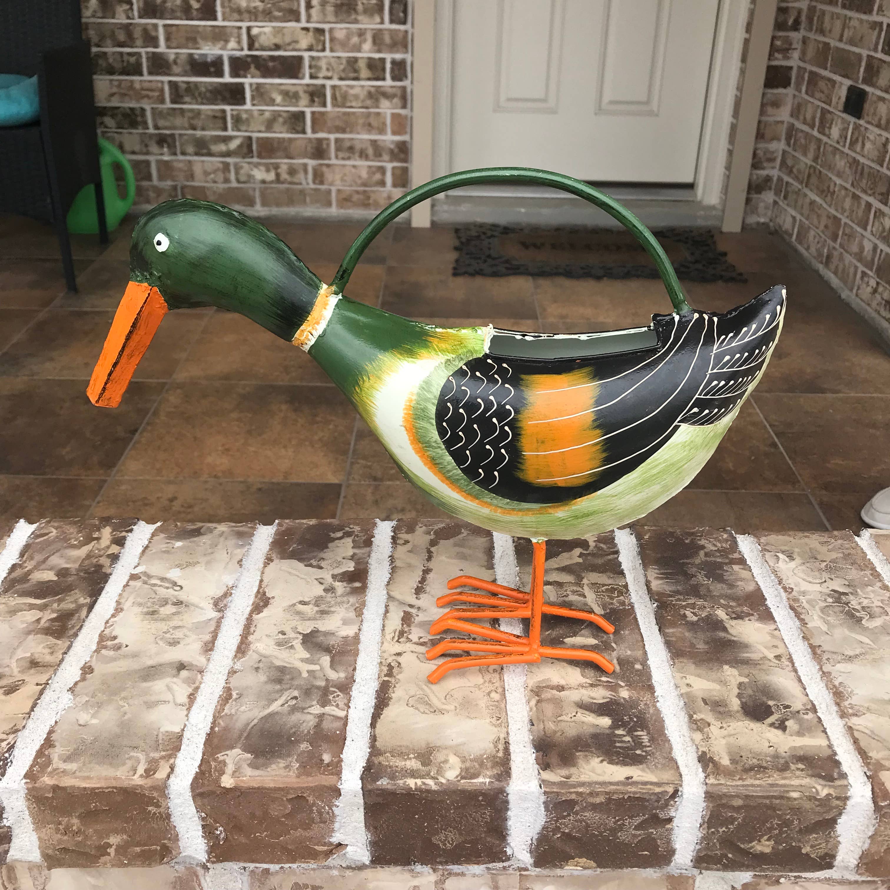 Alfred The Mallard Duck Plant Pals Metal Watering Can Handcrafted、mySite、g9winljtr