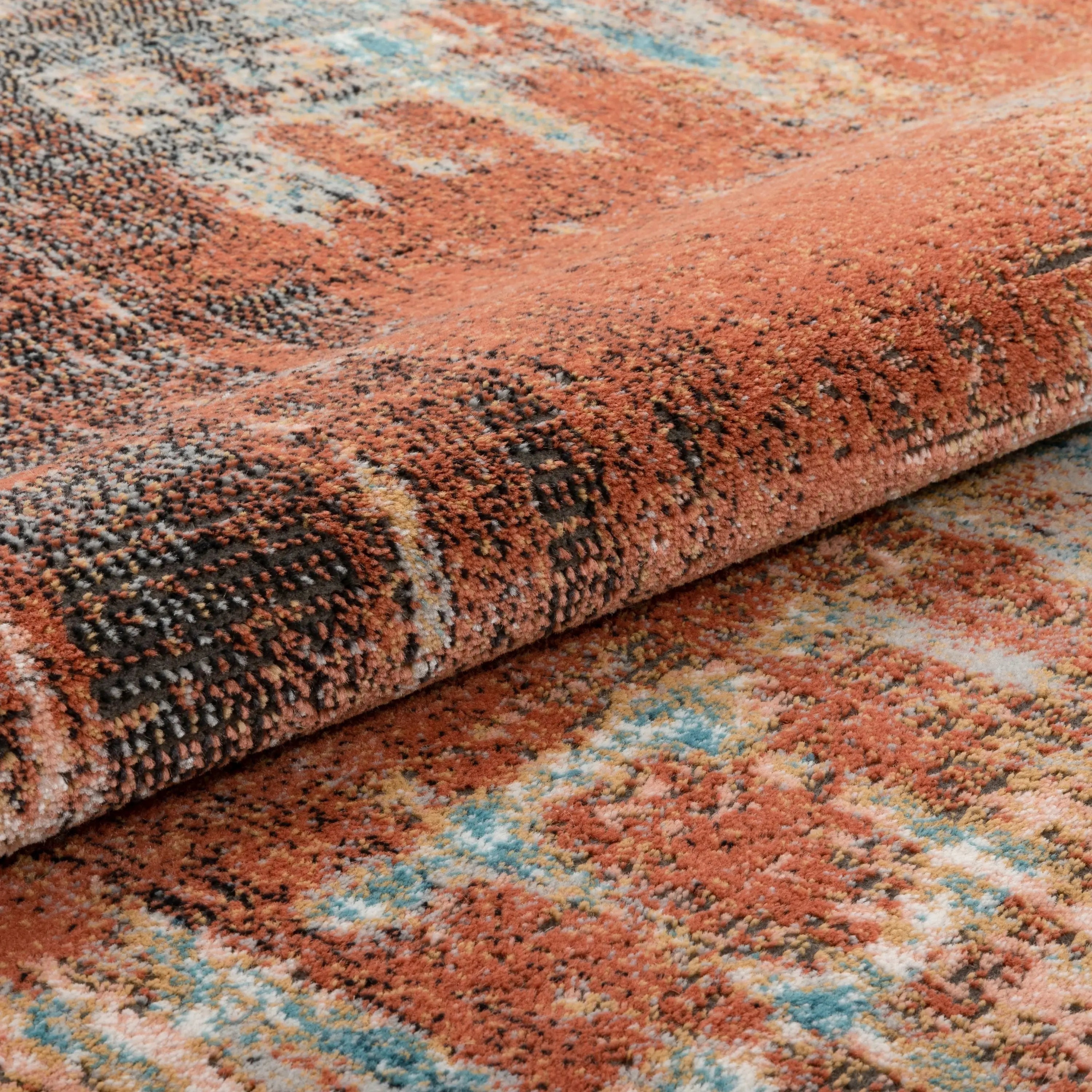 Regen Bohemian Modern Abstract Distressed Multi 2'3 x 7'3 Runner Rug、mySite、gigharbornorthrealestate
