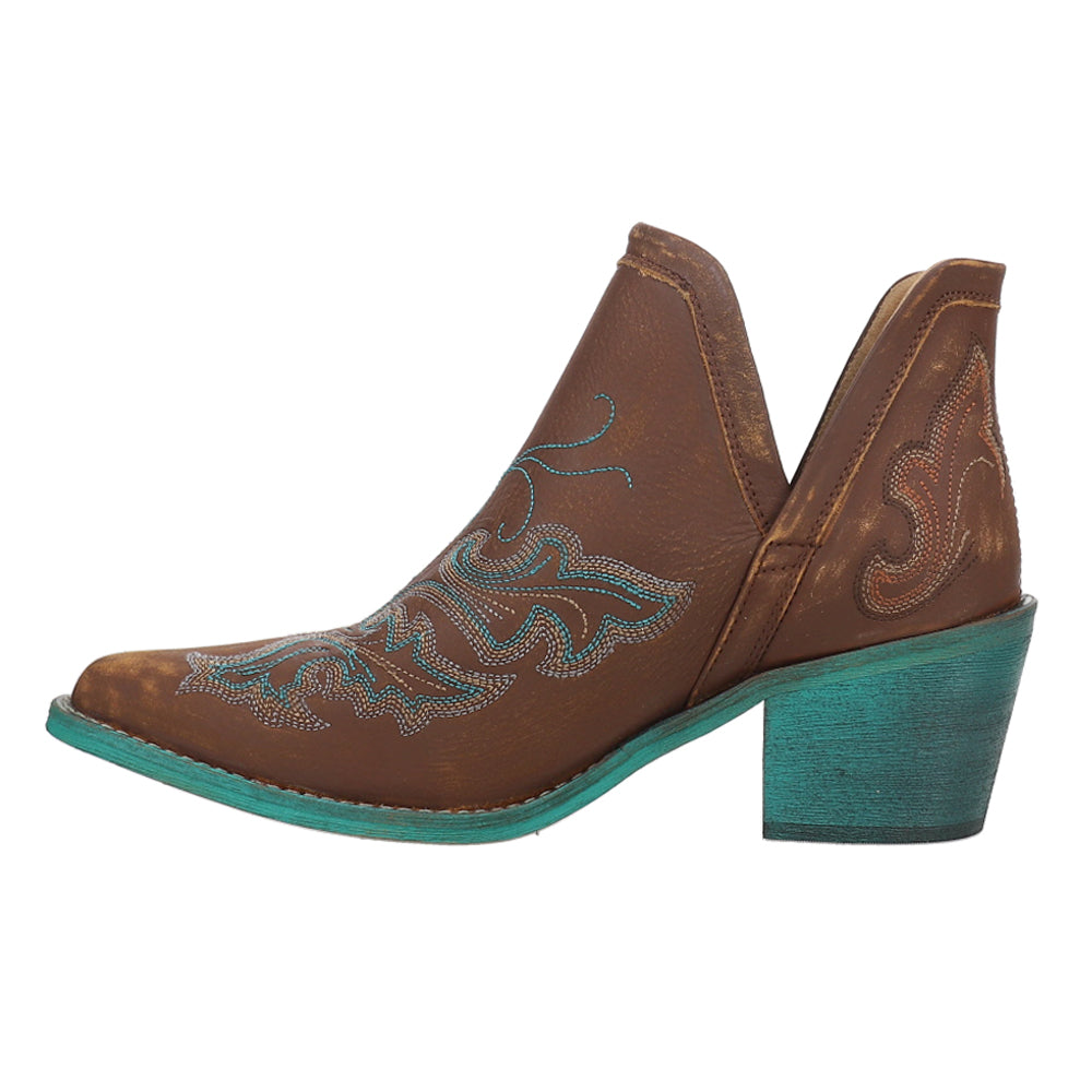 Embroidered Pointed Toe Pull On Cowboy Booties、mySite、gtrtttuynbv
