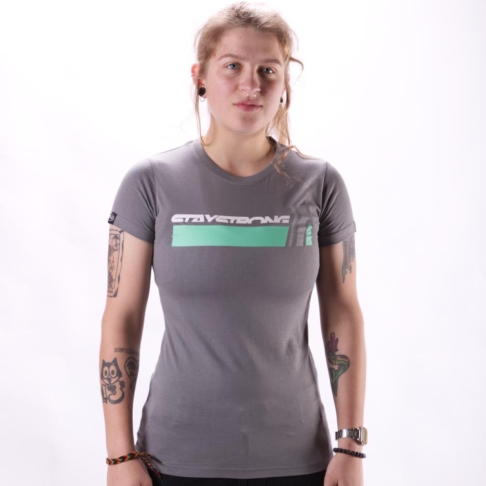  Stay Strong Big Chev Ladies T-Shirt - Black、mySite、merchandisen