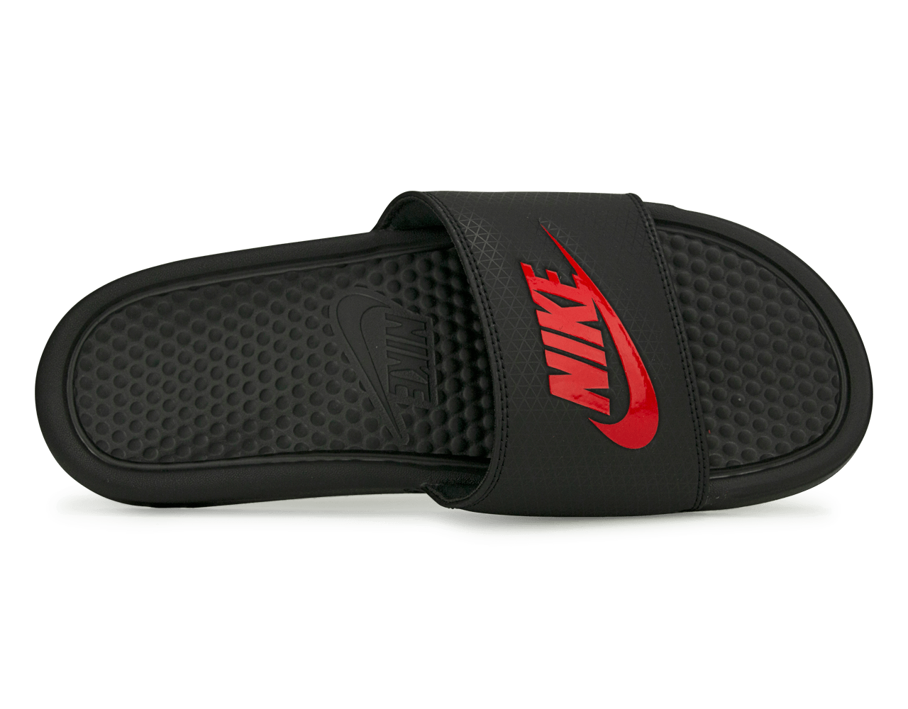 Nike Men's Benassi JDI Sandal Black/Challenge Red、mySite、noshort