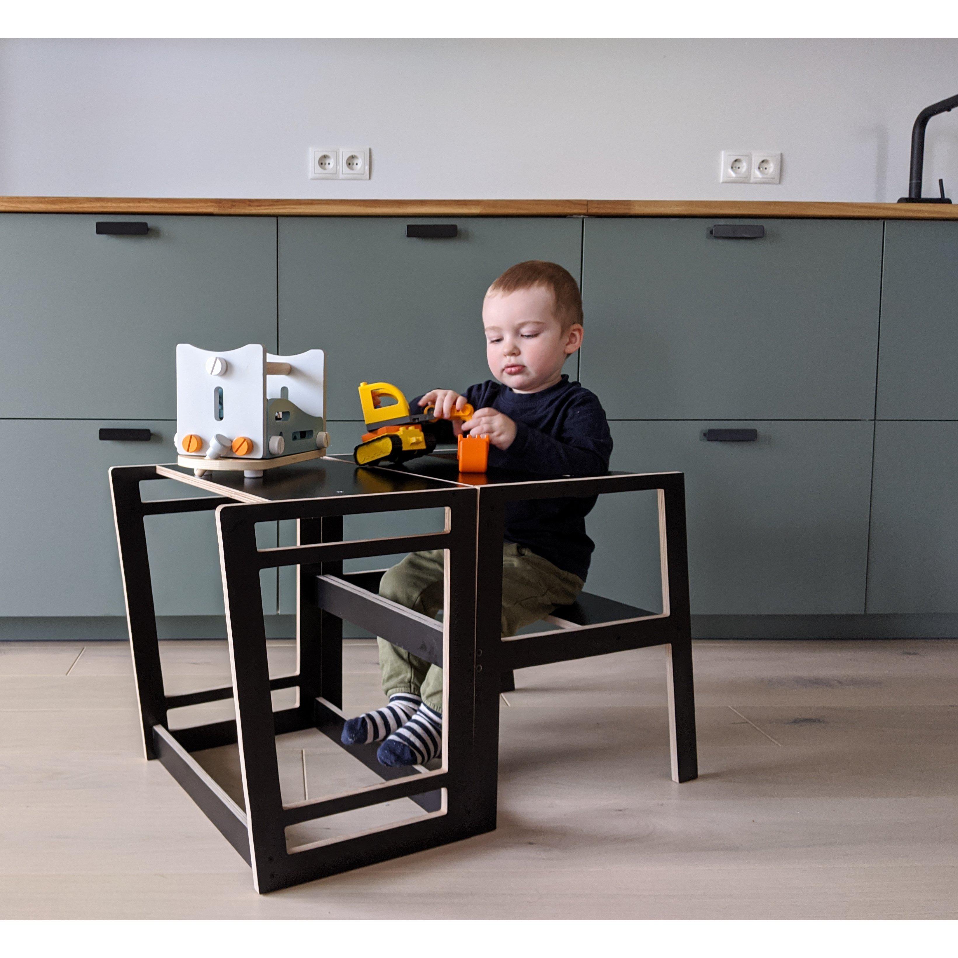 Wooden Flush Multi-Function Kids Chair Table Learning Tower、mySite、gigharbornorthrealestate