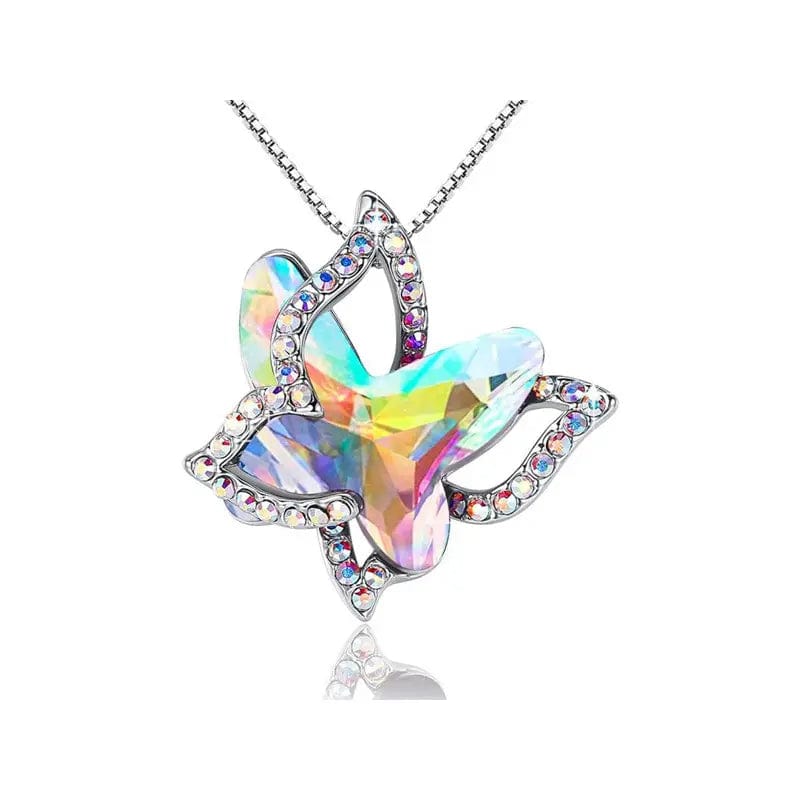 Butterfly Crystal Necklace in 3 different color's、mySite、g9winljtr