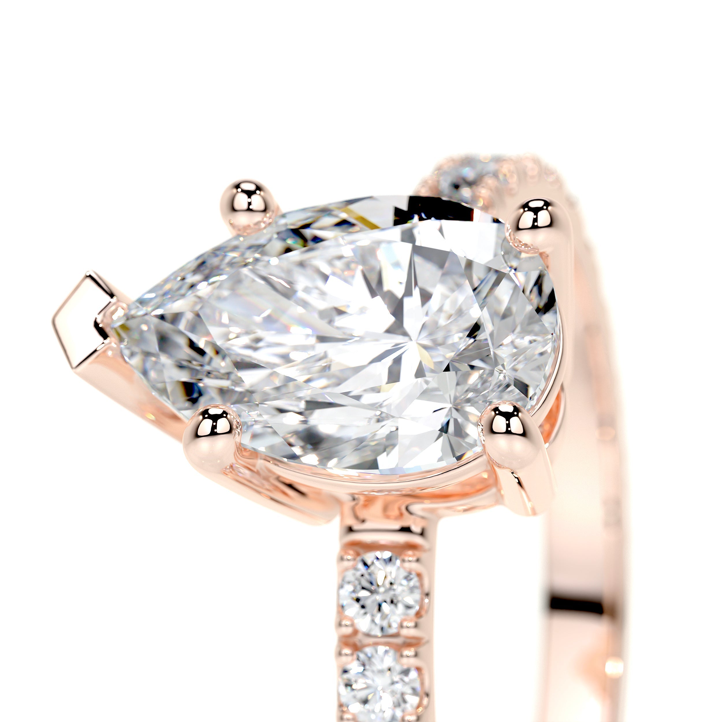 Hailey Lab Grown Diamond Ring -14K Rose Gold、mySite、hinf8tx79