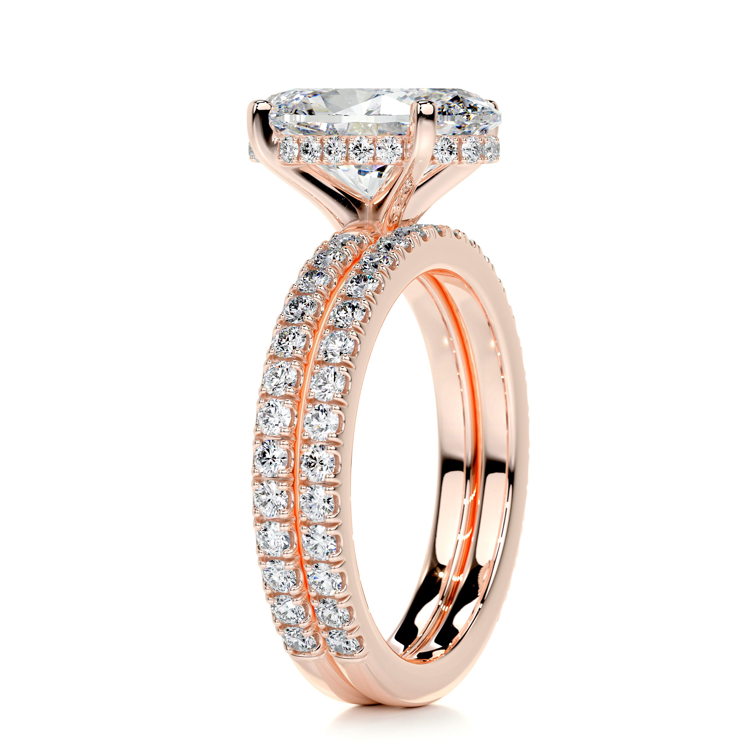 Lucy Diamond Bridal Set - 14K Rose Gold、mySite、hinf8tx79