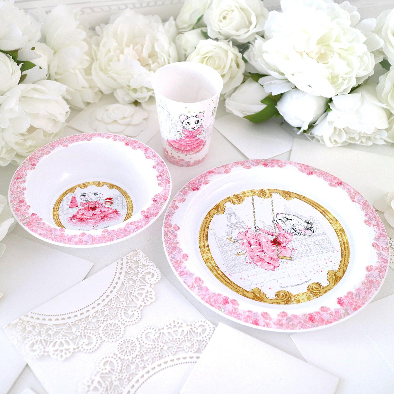 RETIRED - Claris The Mouse - 3 Piece Dinner Set、mySite、g9winljtr