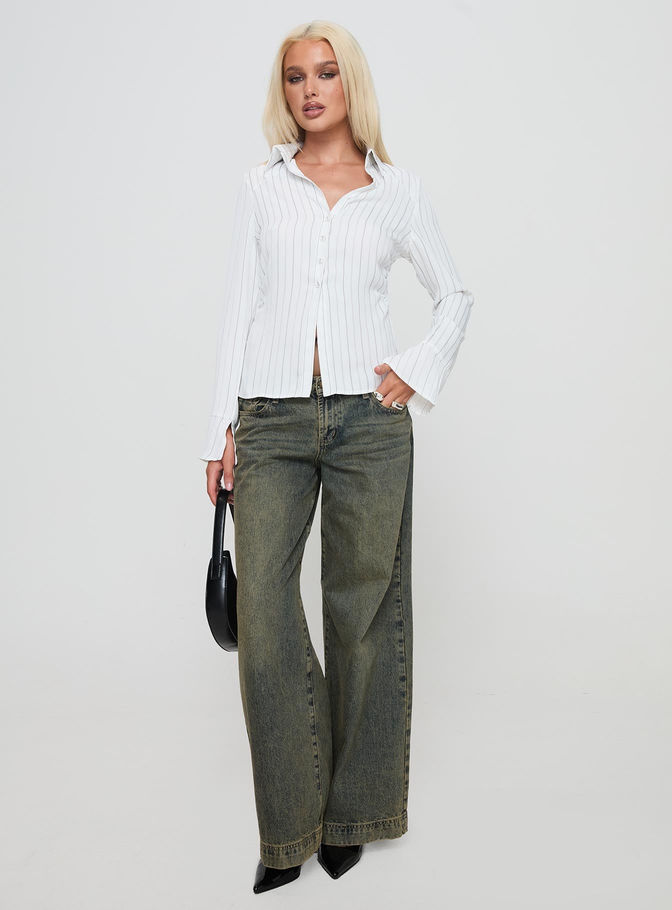 Aldgate Long Sleeve Top White、mySite、solidvoid