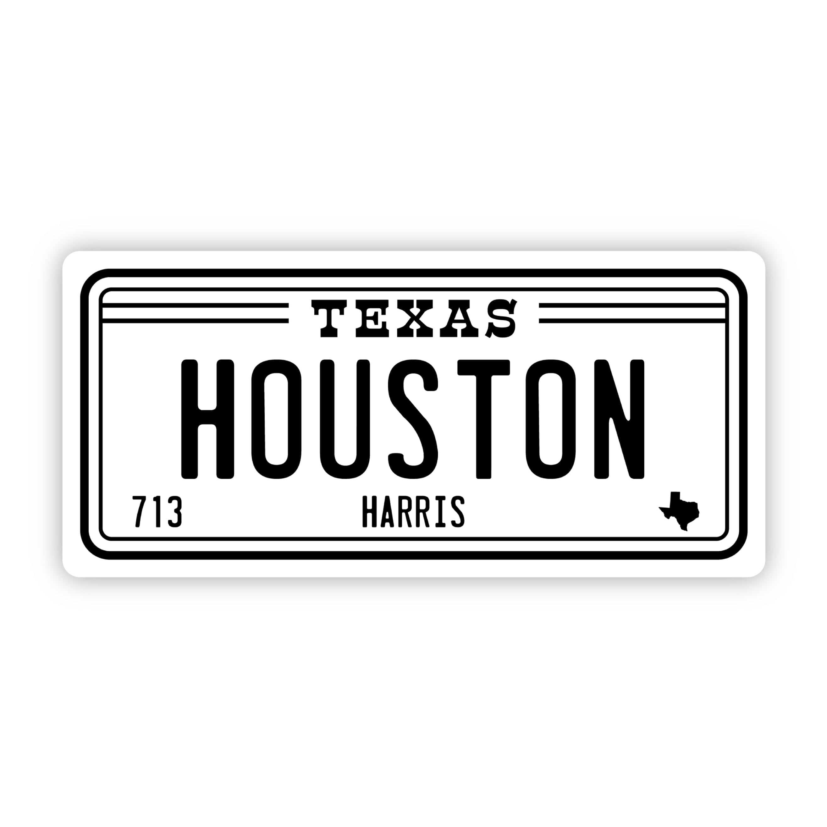 Houston Texas 713 License Plate Sticker、mySite、elrpsem3k
