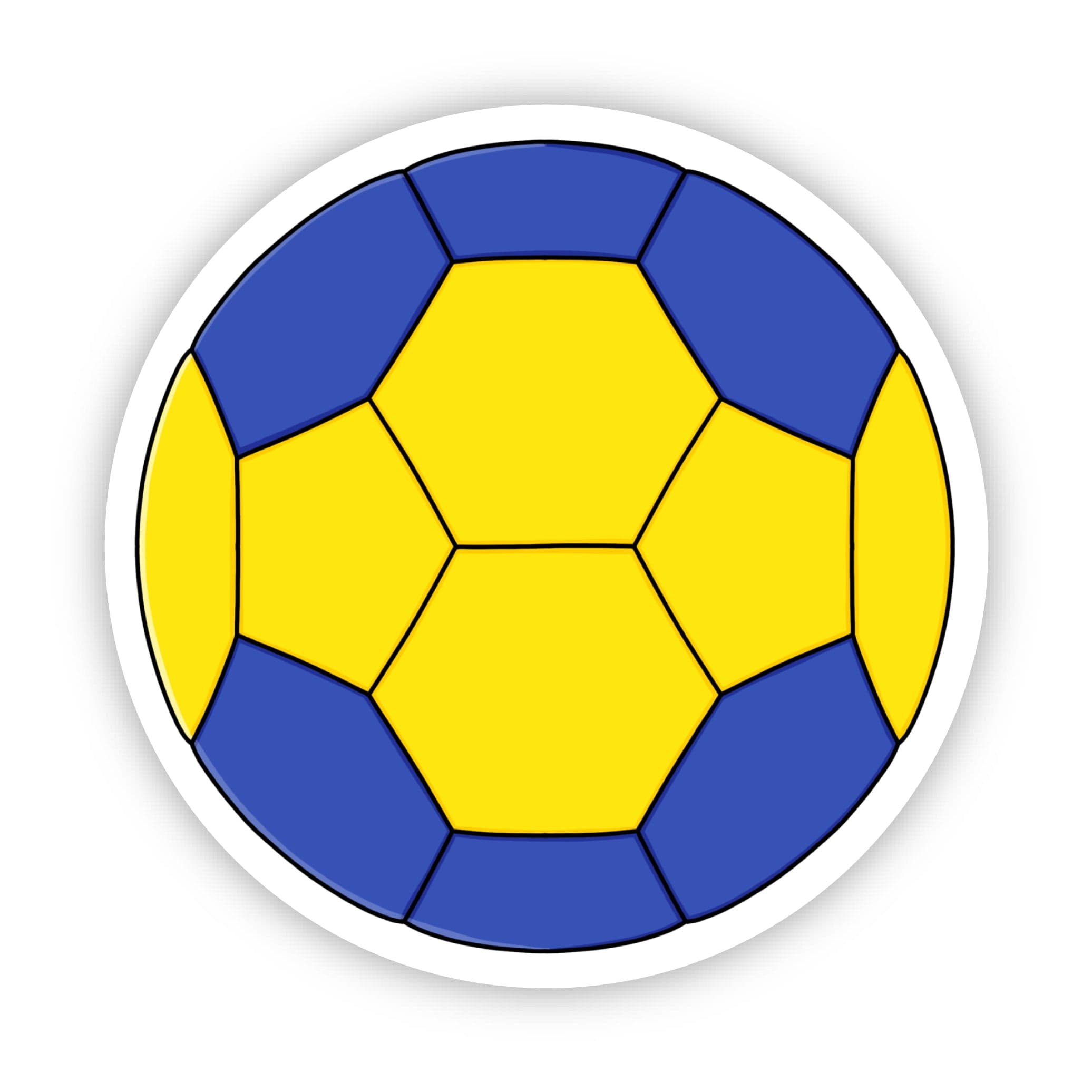  Blue and Yellow Handball Sticker、mySite、elrpsem3k