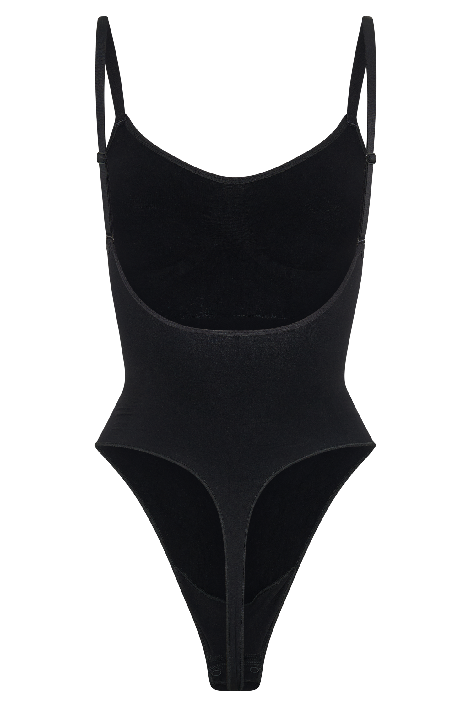 Alyssa Backless Shapewear Bodysuit - Black、mySite、solidvoid
