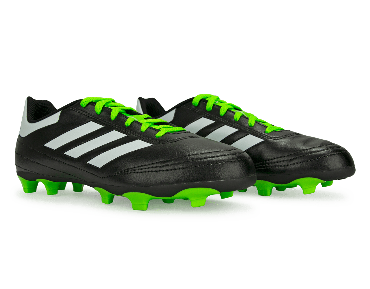 adidas Kids Goletto VI FG Black/Solar Green、mySite、noshort