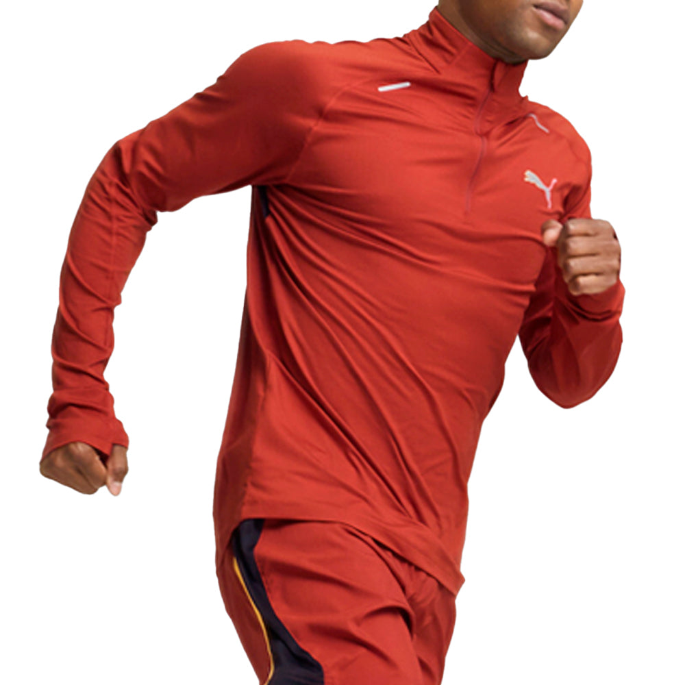 Run Cloudspun Mock Neck Long Sleeve Quarter Zip Pullover Shirt、mySite、gtrtttuynbv