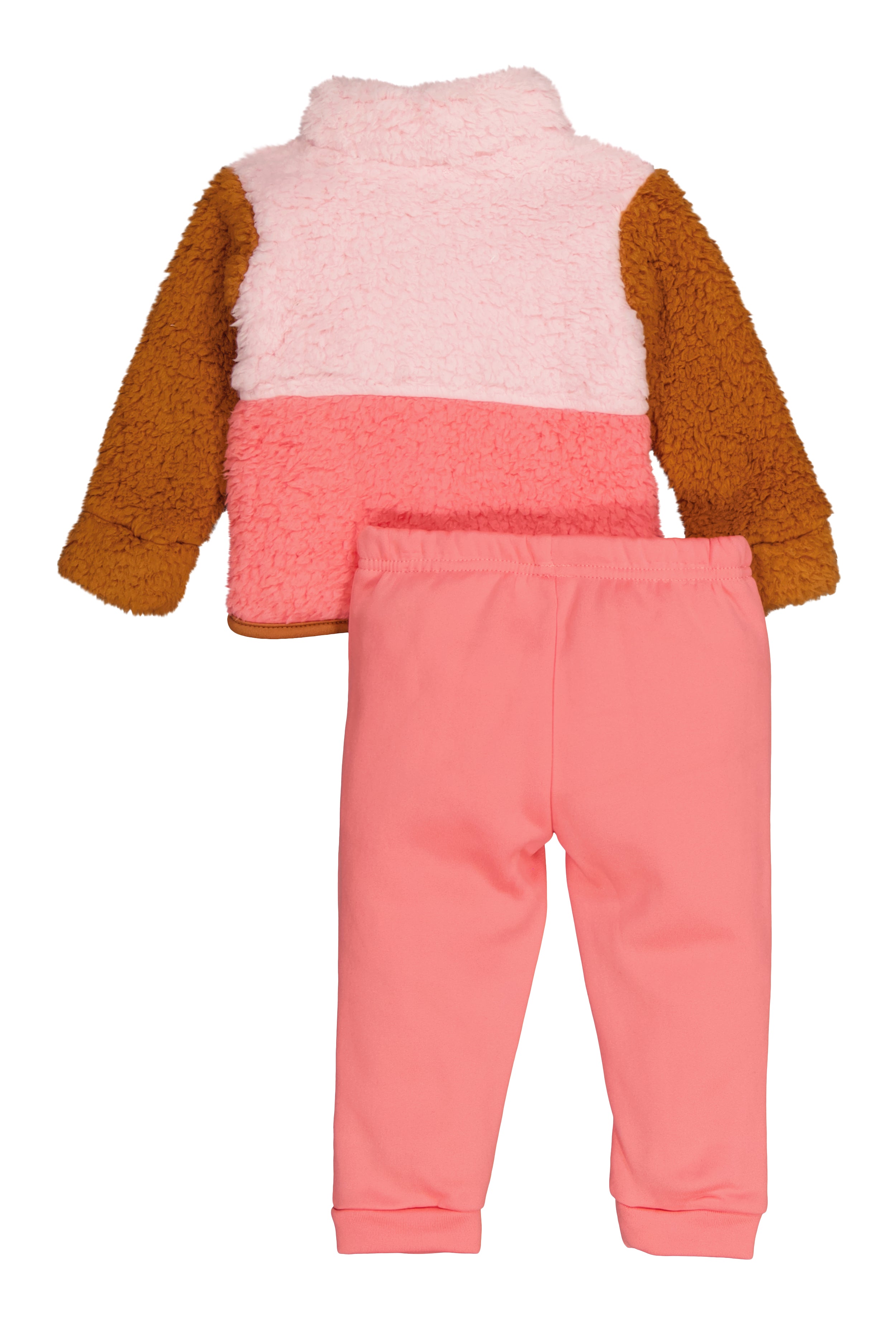 Baby Girls 12-24M Sherpa Teddy Jacket and Joggers、mySite、camillekostekn