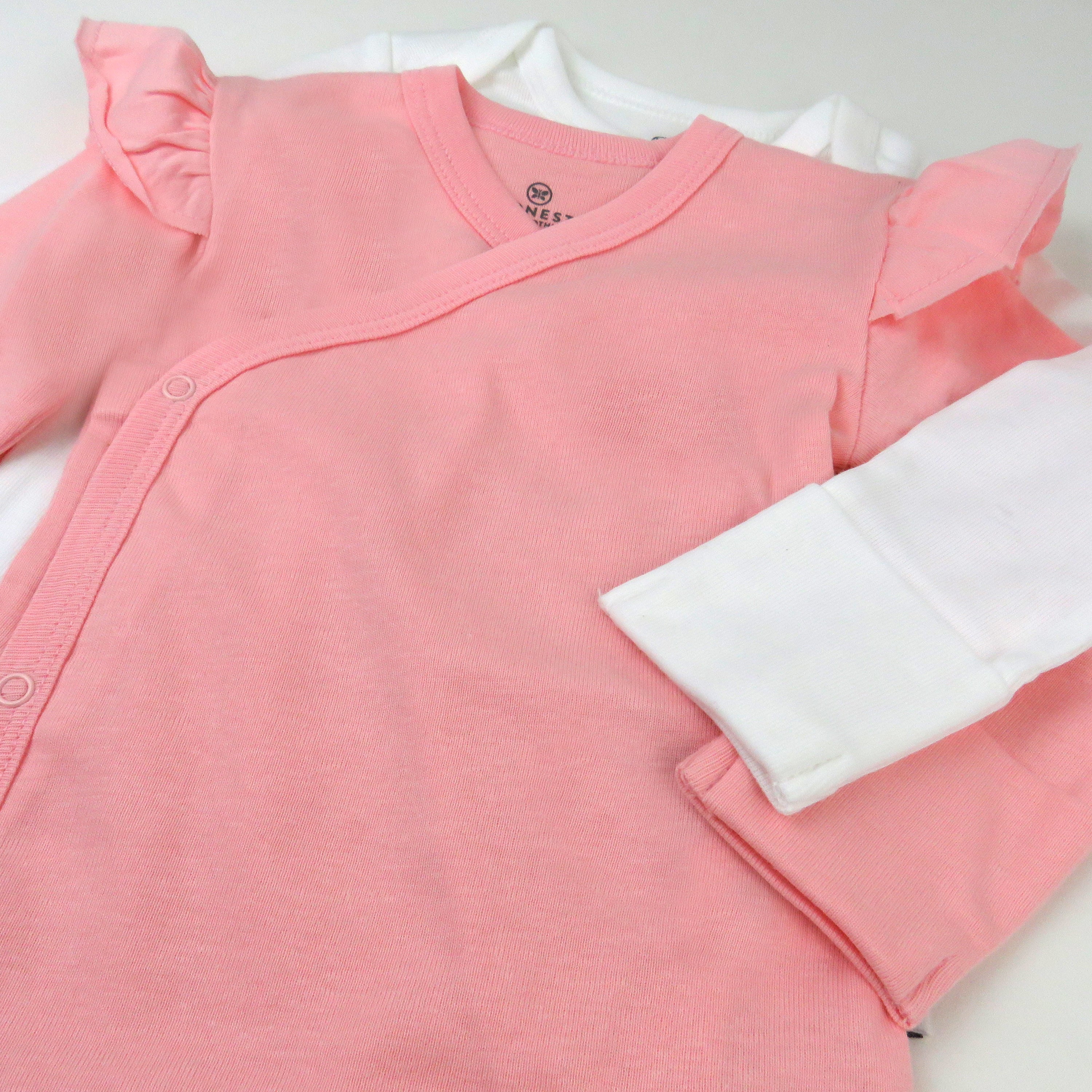  2-Piece Long Sleeve and Ruffle Shoulder Side Snap Bodysuits、mySite、layawaytickets