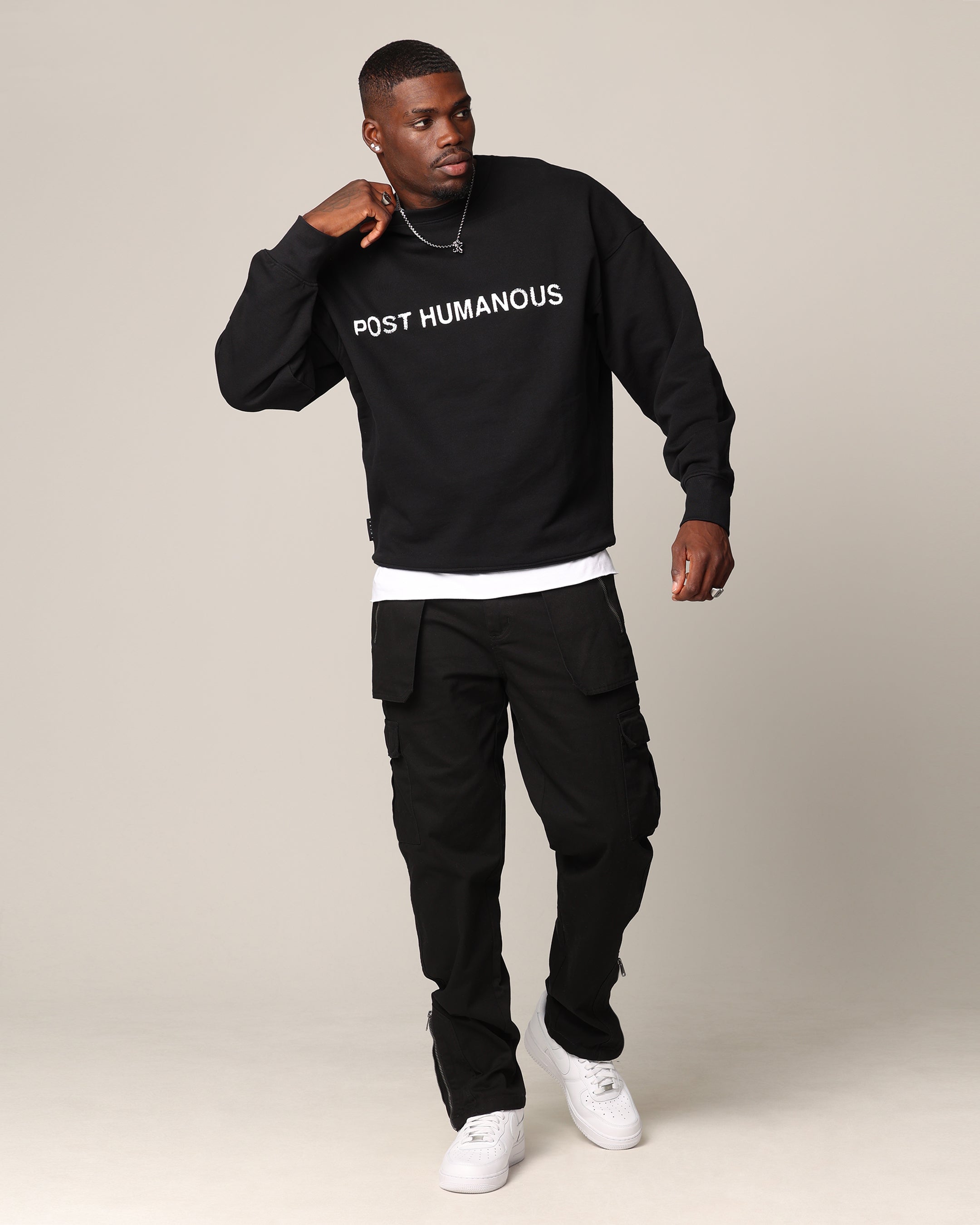 Saint Morta Post Humanous Crewneck Black、mySite、zt4zffjzw