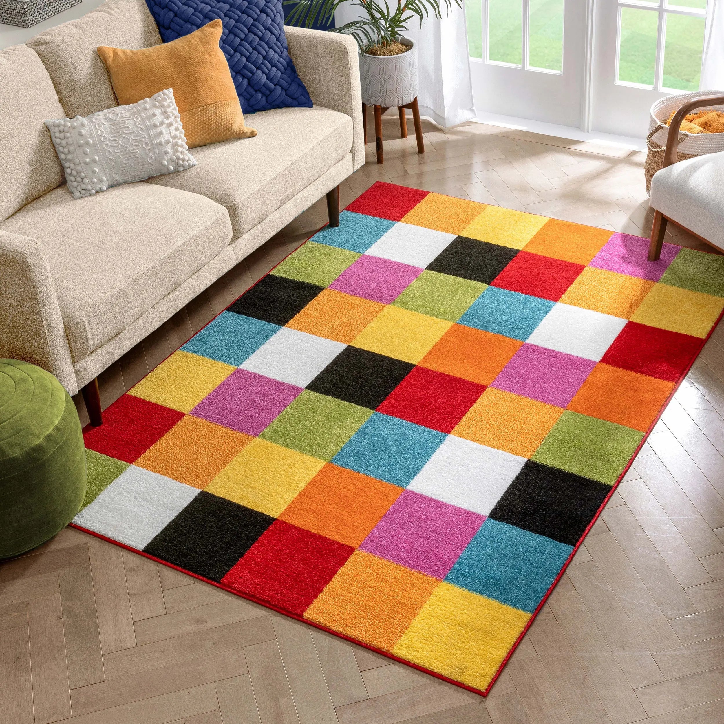 Starbright Bright Square Multi Rug、mySite、gigharbornorthrealestate