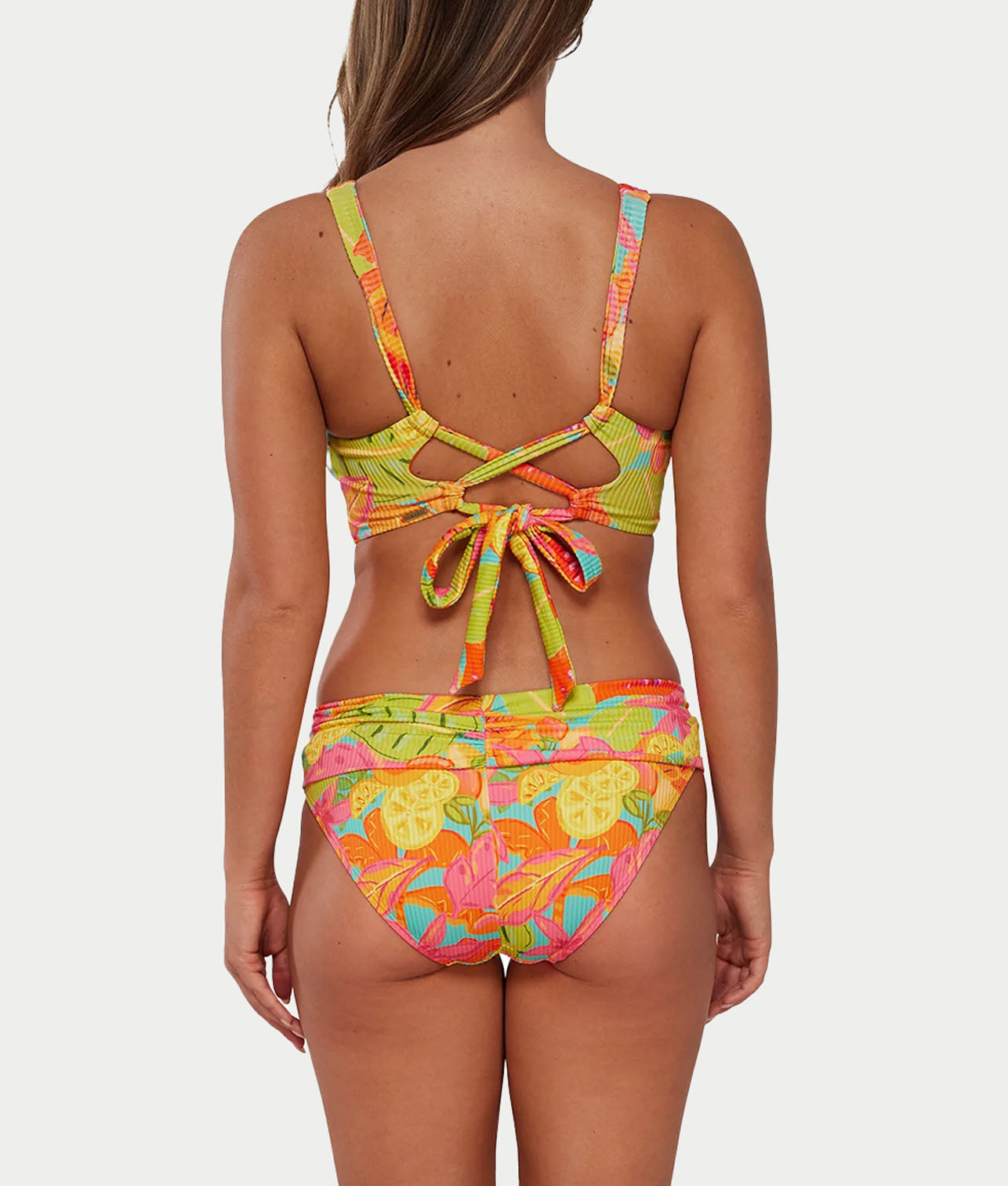 Printed Elsie Underwire Wrap Bikini Top、mySite、bengalsvssteelers