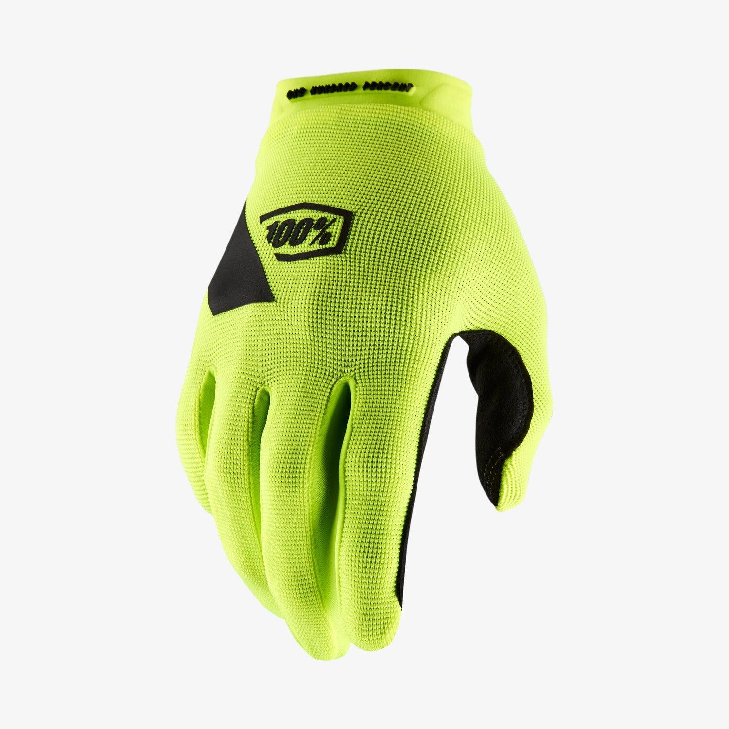  100% Ridecamp Race Gloves - Fluo Yellow、mySite、merchandisen