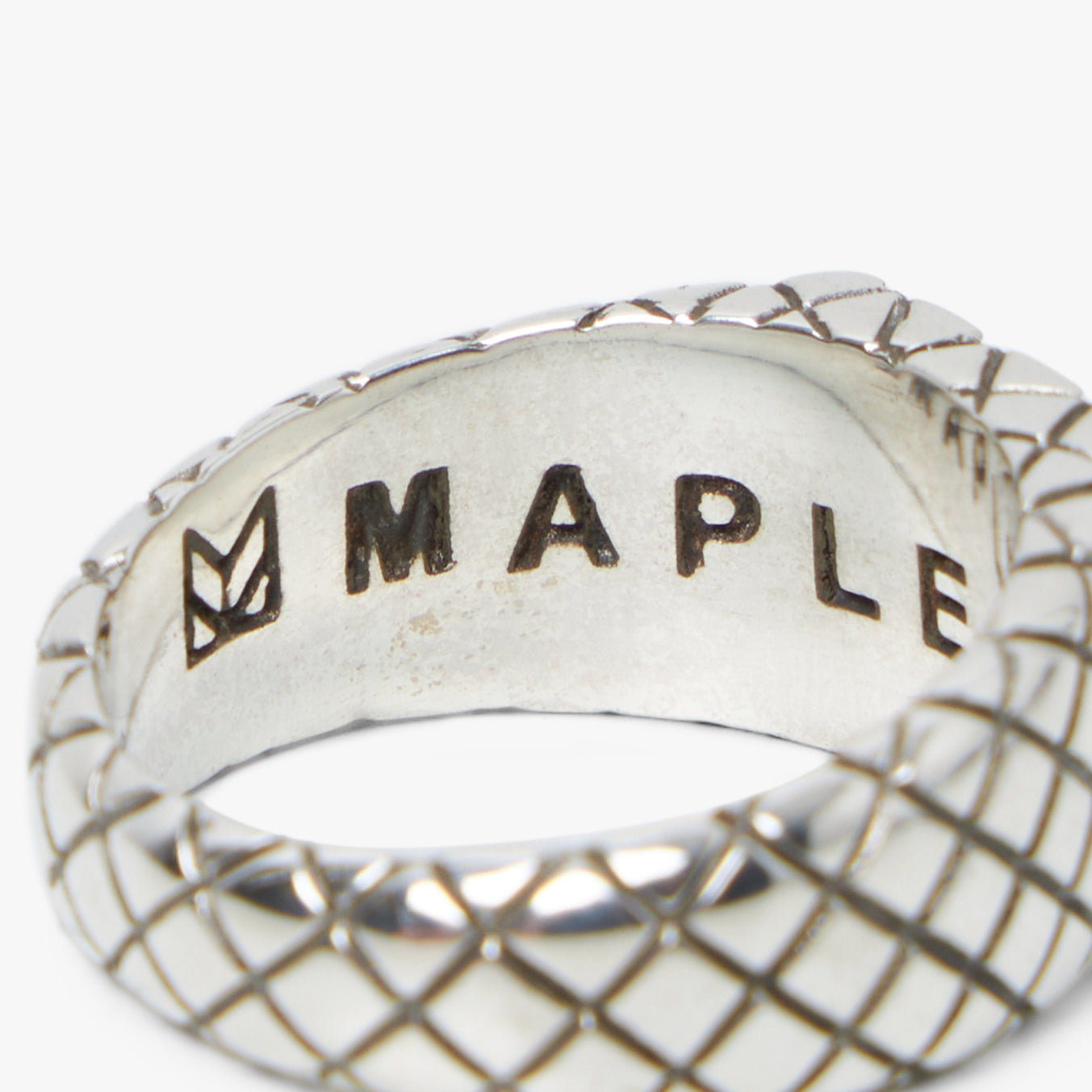  MAPLE Quilted Signet Ring / Silver .925、mySite、merchandisen