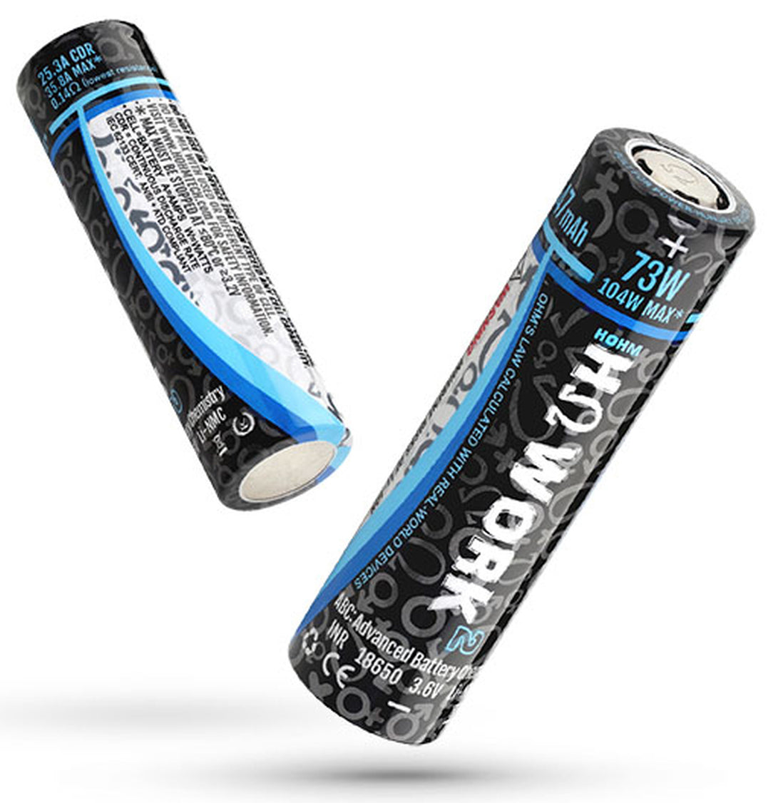 Hohm Tech Hohm Work 18650 2547mAh 25.3A Single Battery、mySite、zt4zffjzw