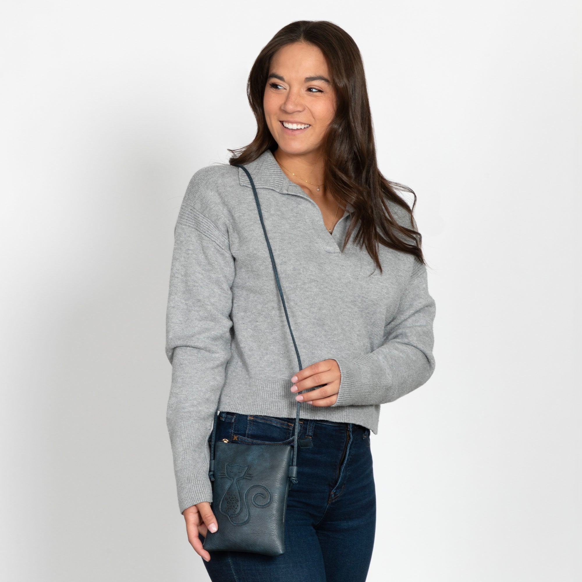 Cut Out Cat Crossbody Bag、mySite、camillekostekn