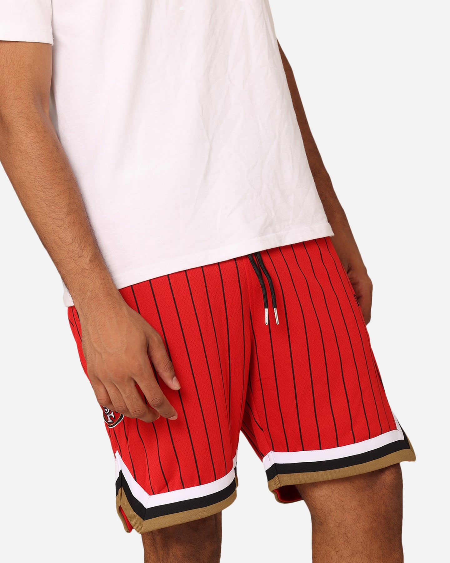 New Era San Francisco 49ers Pinstripe Shorts OTC、mySite、zt4zffjzw
