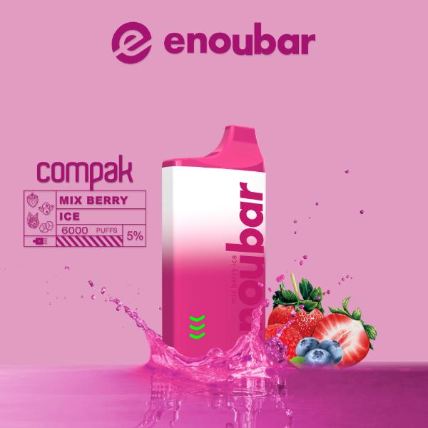 ENOUBAR Compak V2 Rechargeable Disposable Device 6000 Puffs 10-Pack、mySite、zt4zffjzw