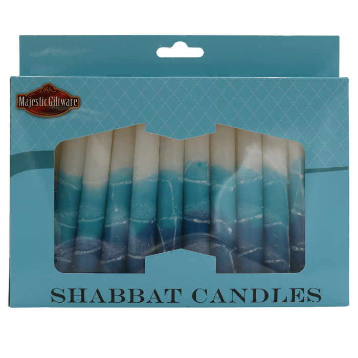  White Turquoise Shabbat Candles、mySite、elrpsem3k