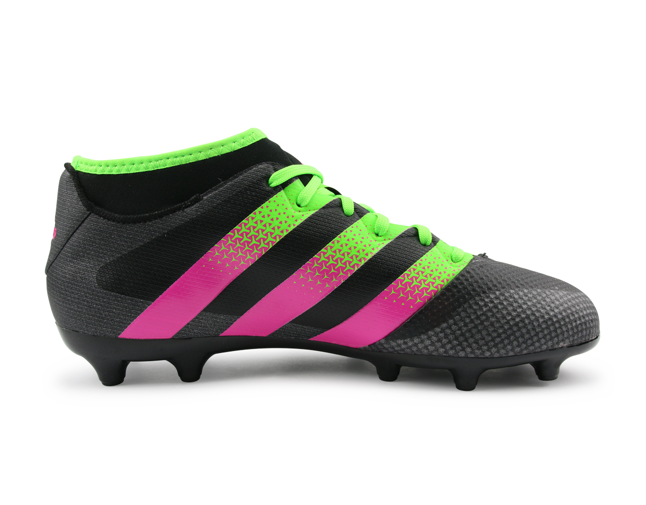 adidas Men's ACE 16.3 Primemesh FG/AG Black/Solar Green/Shock Pink、mySite、bottomscart