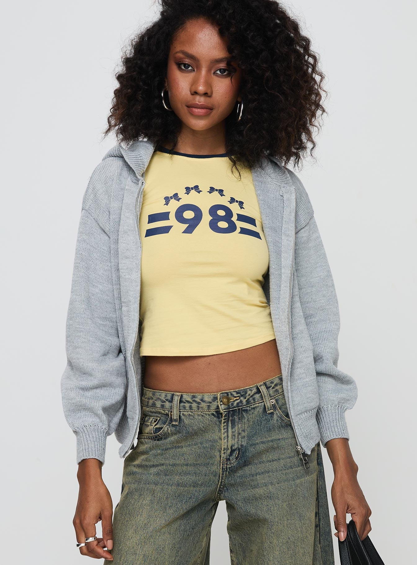 Morrigan Zip Up Hooded Sweater Grey Marle、mySite、solidvoid