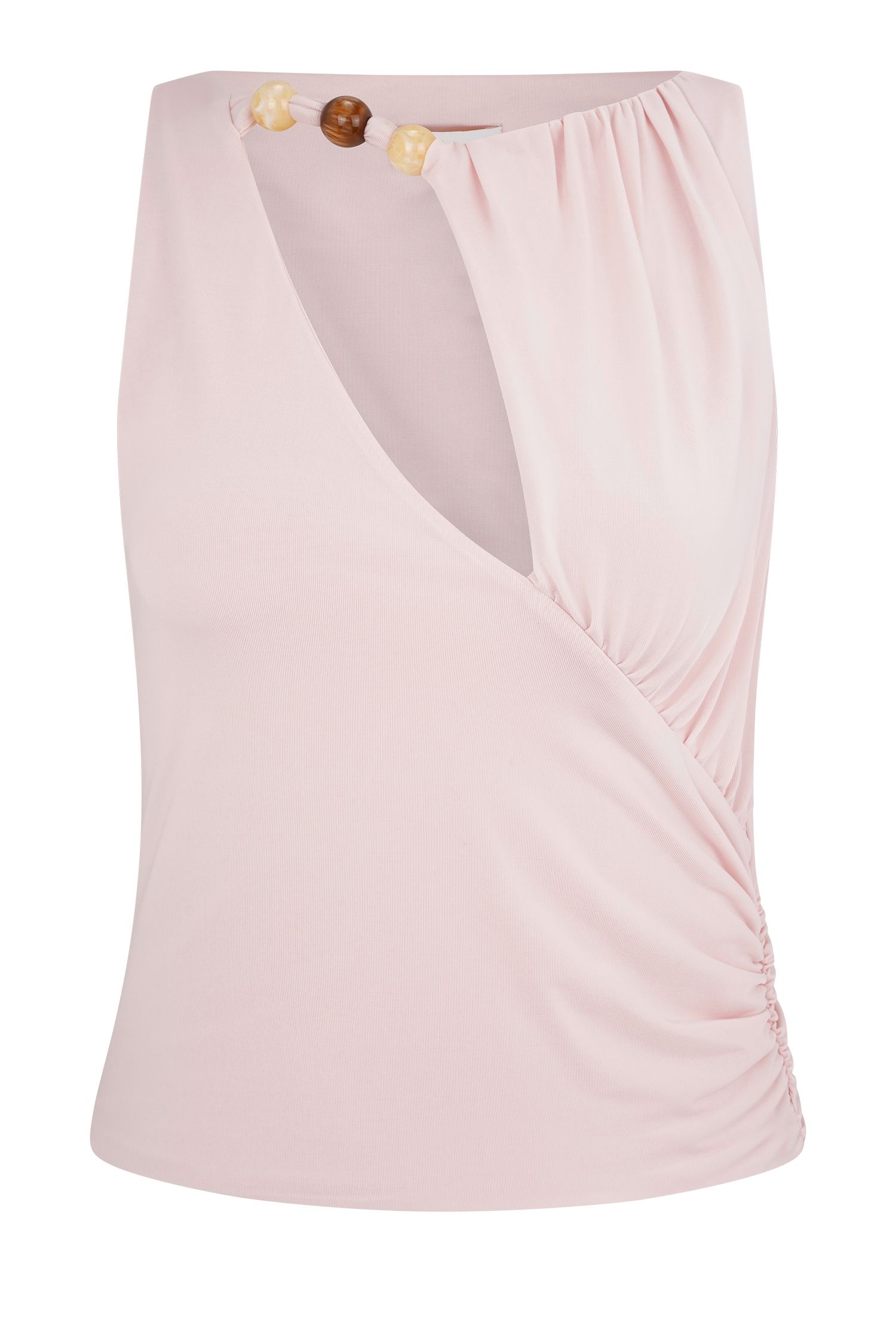 Alicent Slinky Beaded Top - Pale Pink、mySite、solidvoid