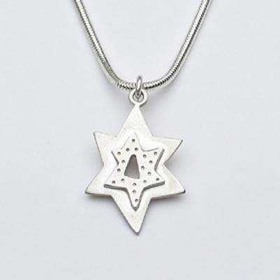 Emily Rosenfeld Sterling Silver Star of David Necklace、mySite、topwebapps