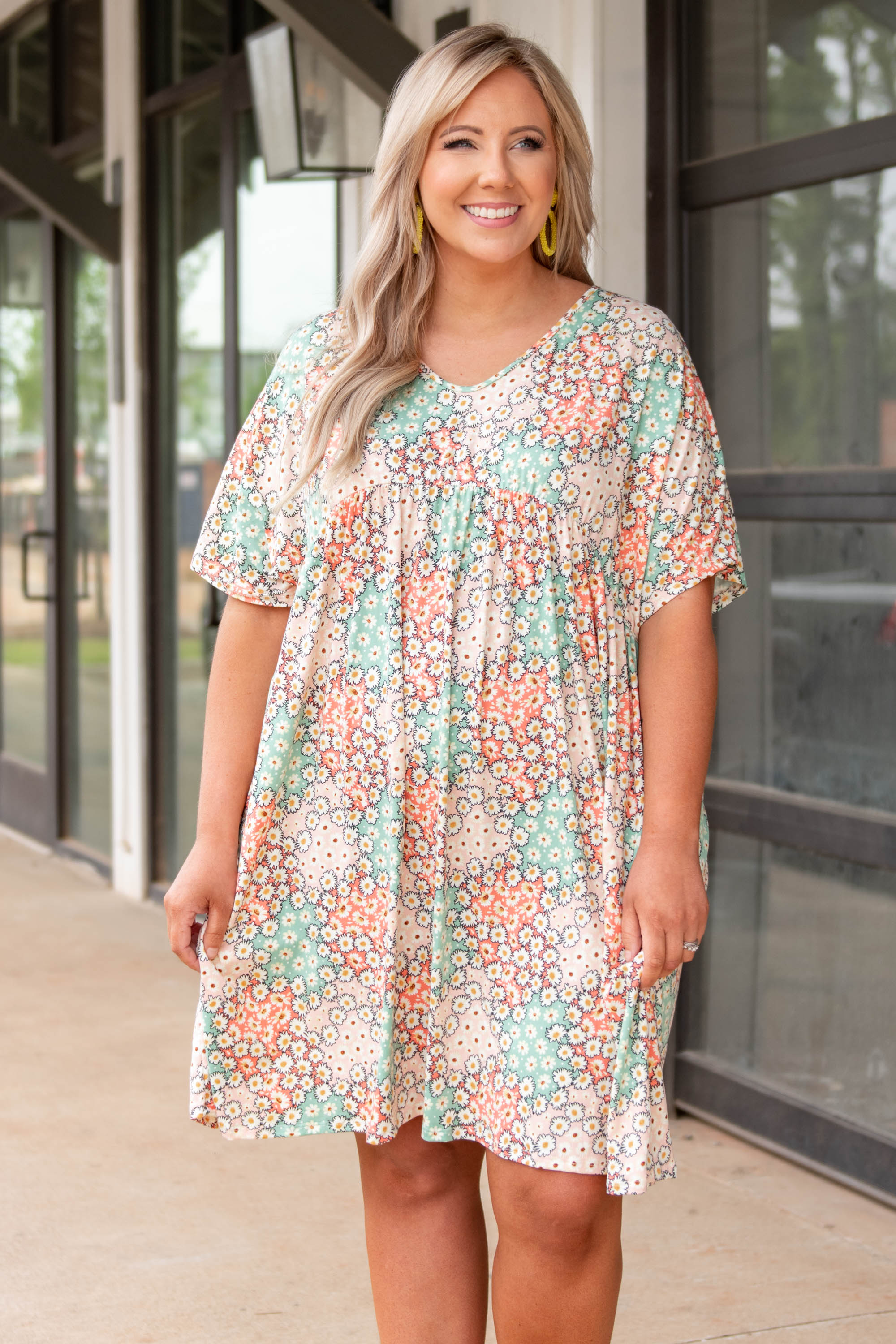  Tell Me Everything Dress, Sage-Blush、mySite、justintrudeaud