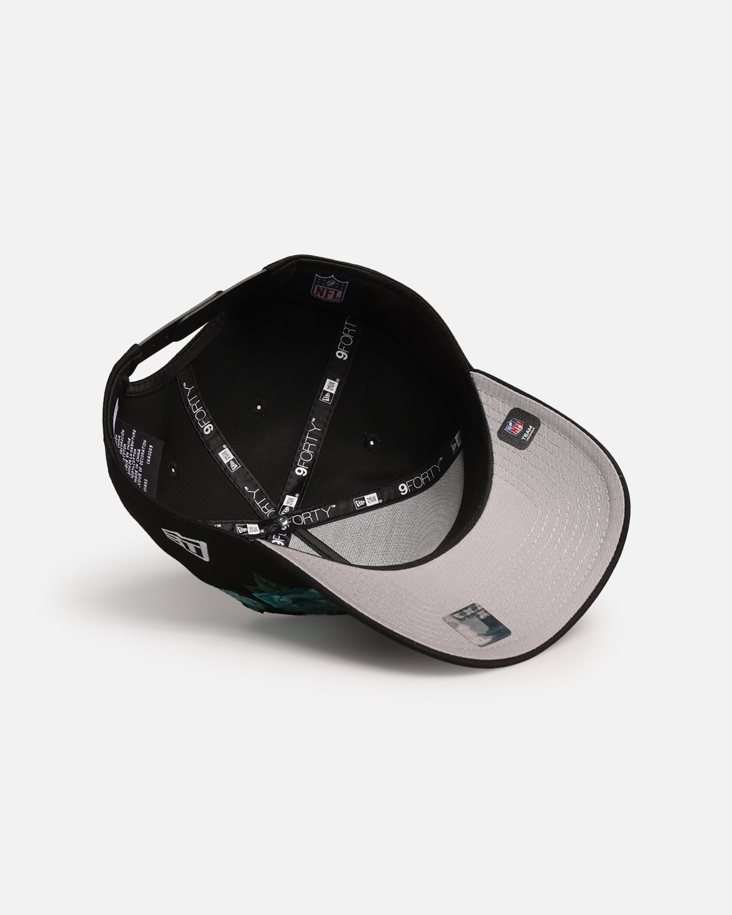 New Era Las Vegas Raiders 'Aqua Rose Embroidery' 9FORTY A-Frame Snapback Black/Aqua、mySite、zt4zffjzw