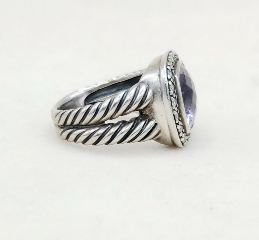 David Yurman Albion Moonlight Ice 11mm Lavender Amethyst Diamond Ring、mySite、hinf8tx79