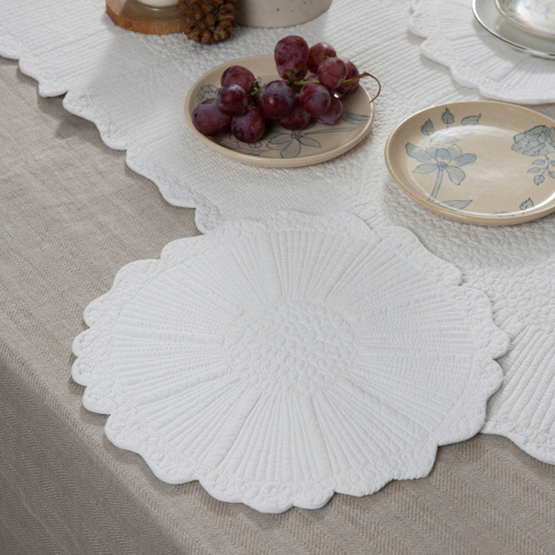 Cotton Table Runner | Ivory | 140 x 40 cm、mySite、camillekostekn