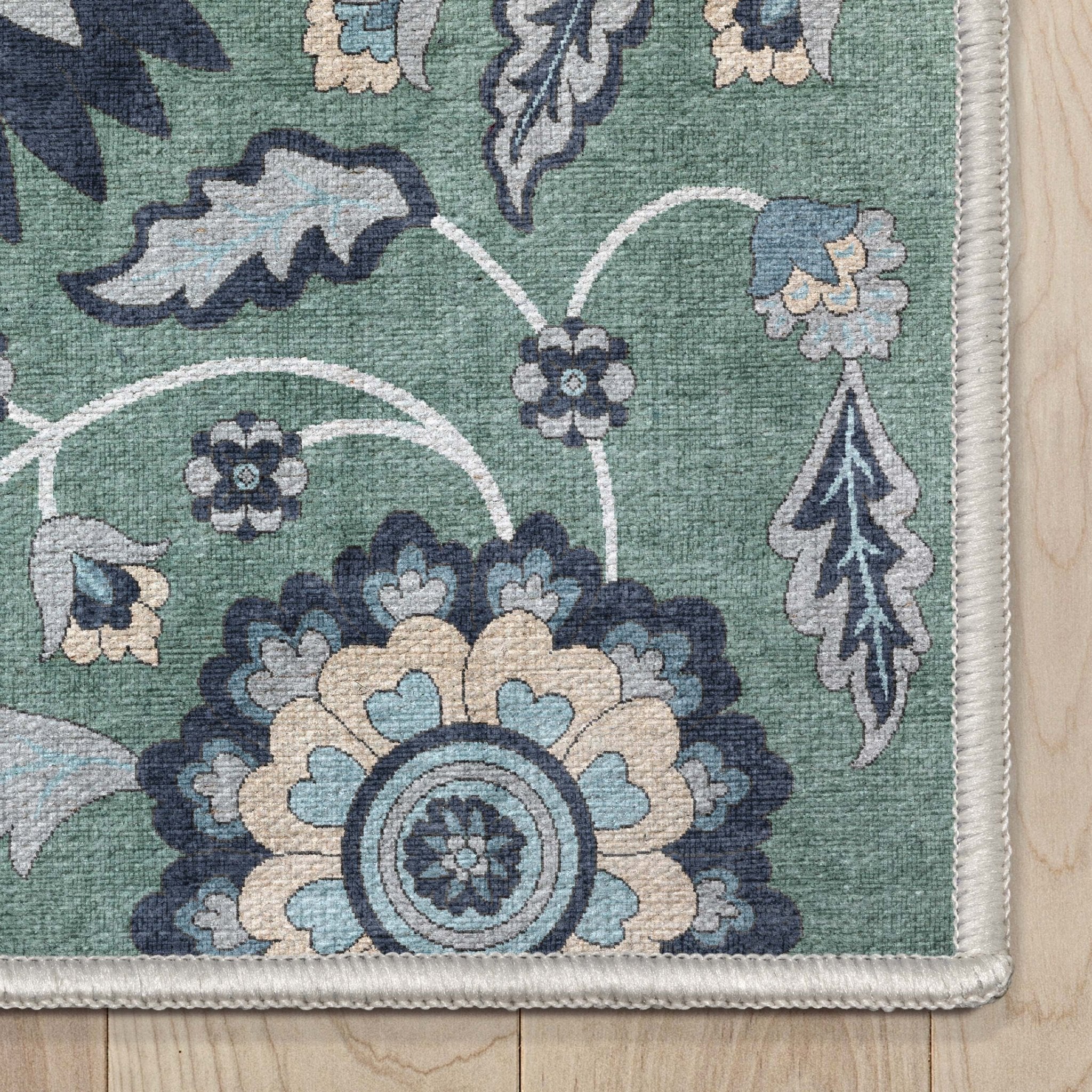 Charlotte Transitional Floral Flat-Weave Rug、mySite、gigharbornorthrealestate