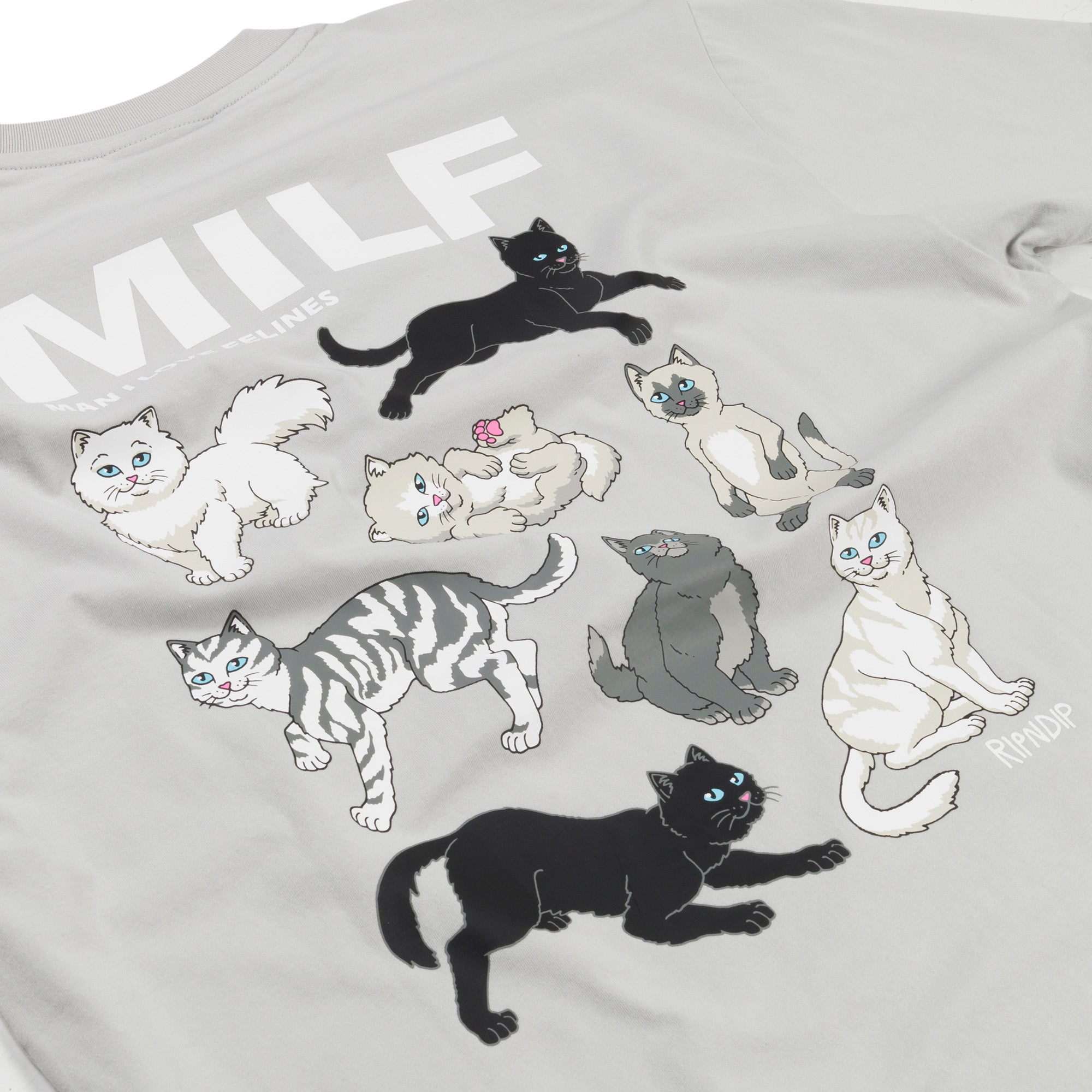  Man I Love Felines Tee (Grey)、mySite、merchandisen