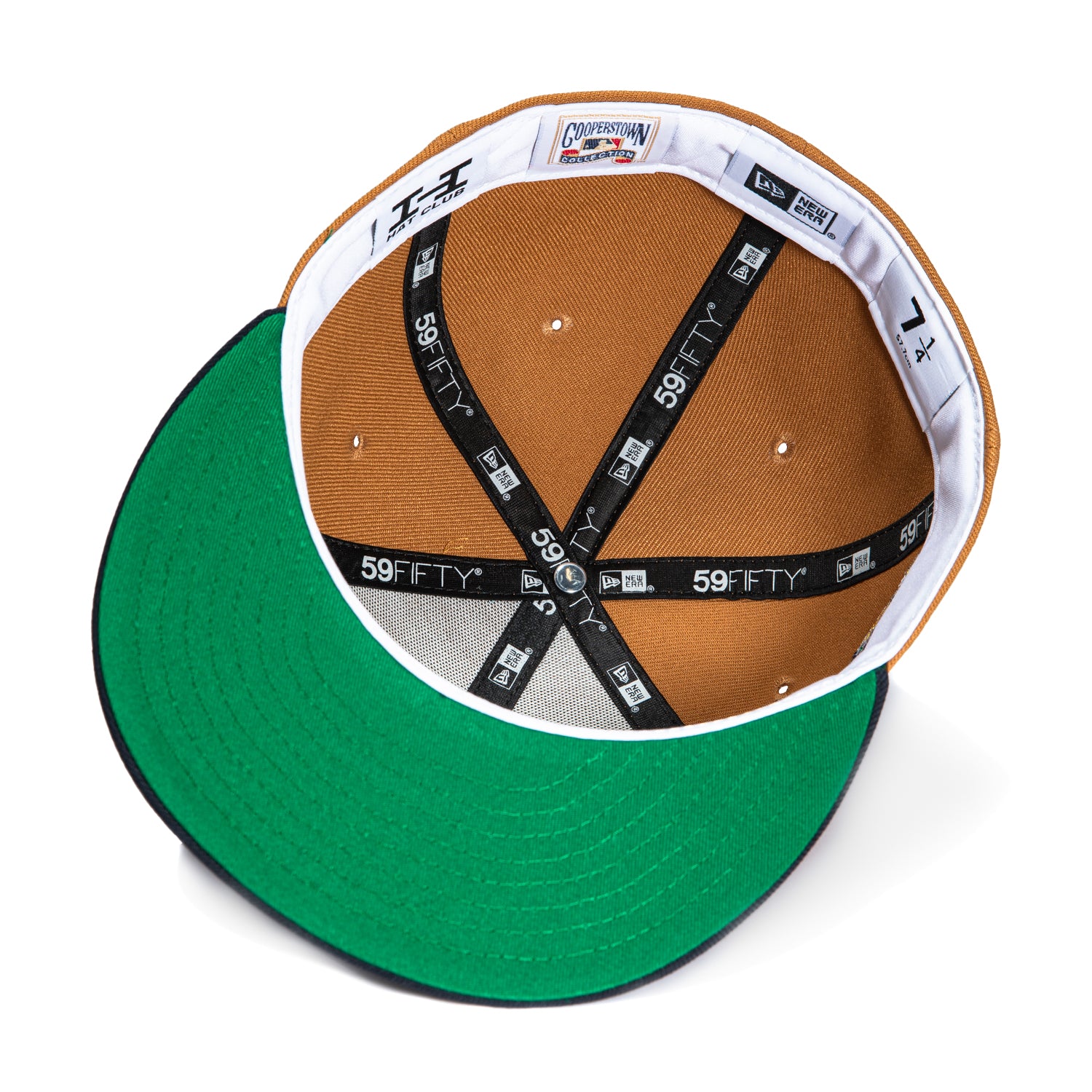 New Era 59Fifty Salt Water Taffy Atlanta Braves 1995 World Series Patch Hat - Khaki, Navy、mySite、vikingsvslions