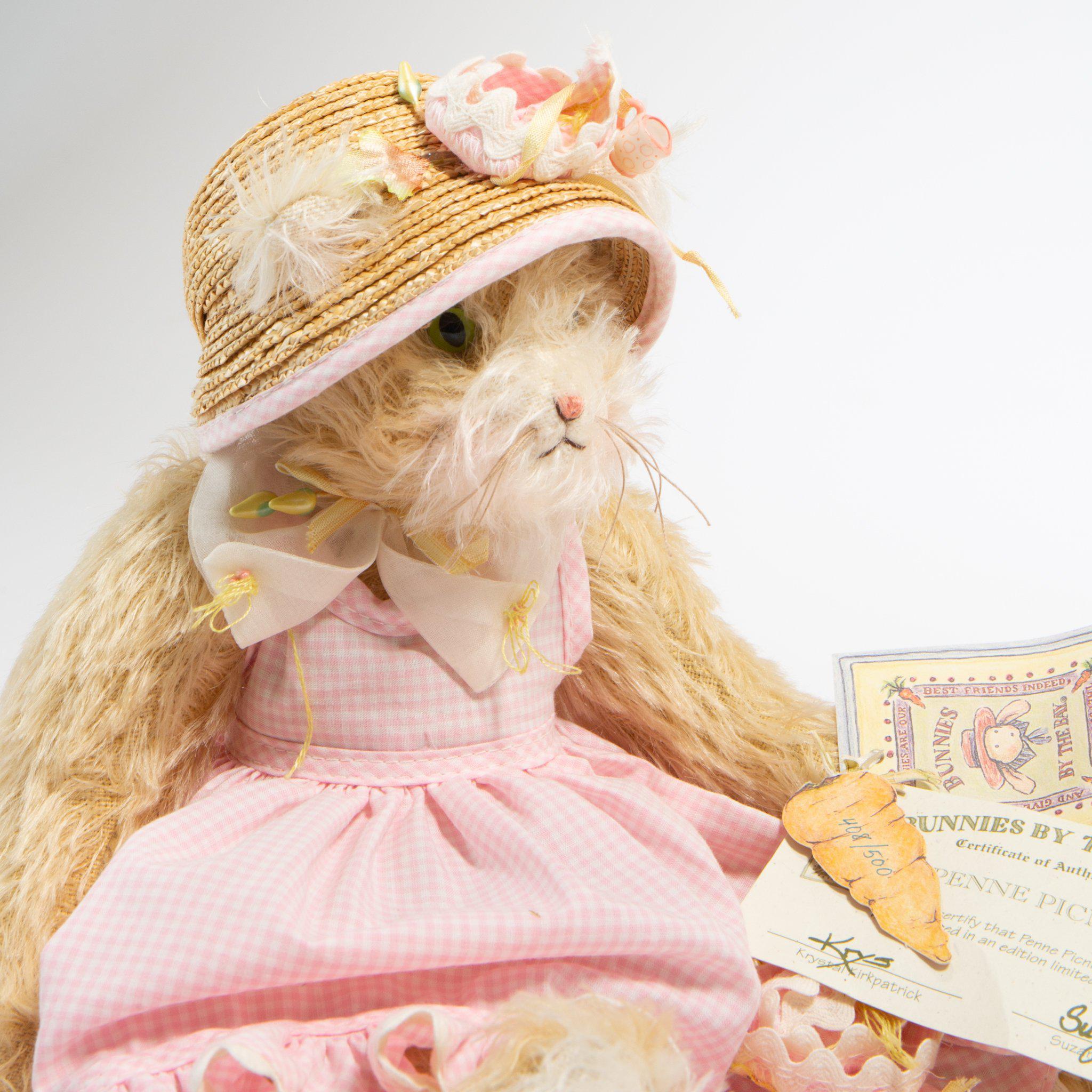 RETIRED - Hutch Studio Original - Penne Picnic Kitty Cat - One of A Kind、mySite、g9winljtr