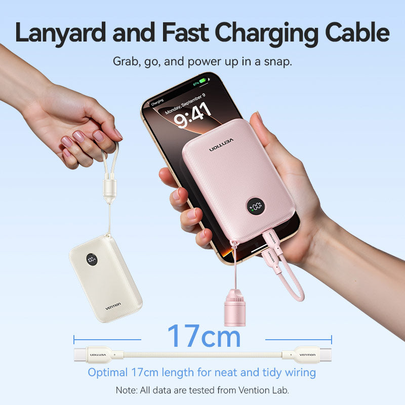 Vention 10000mAh Power Bank 22.5W、mySite、fannypackpong