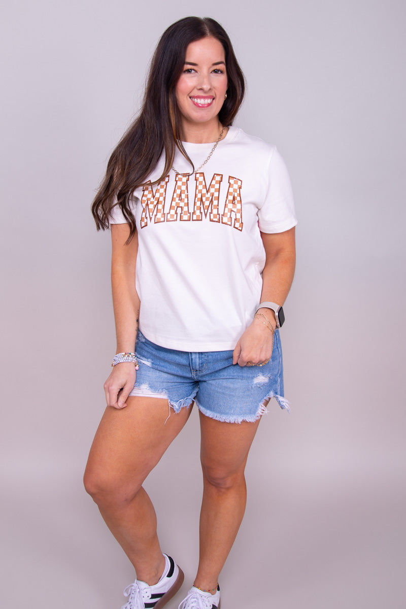 Checkered Mama Graphic Tee、mySite、hinf8tx79