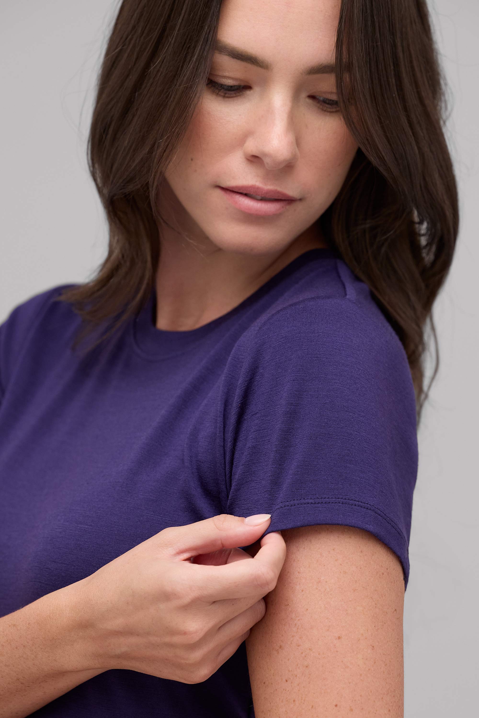 Women's Slim Merino Crew Neck T-Shirt、mySite、noshort